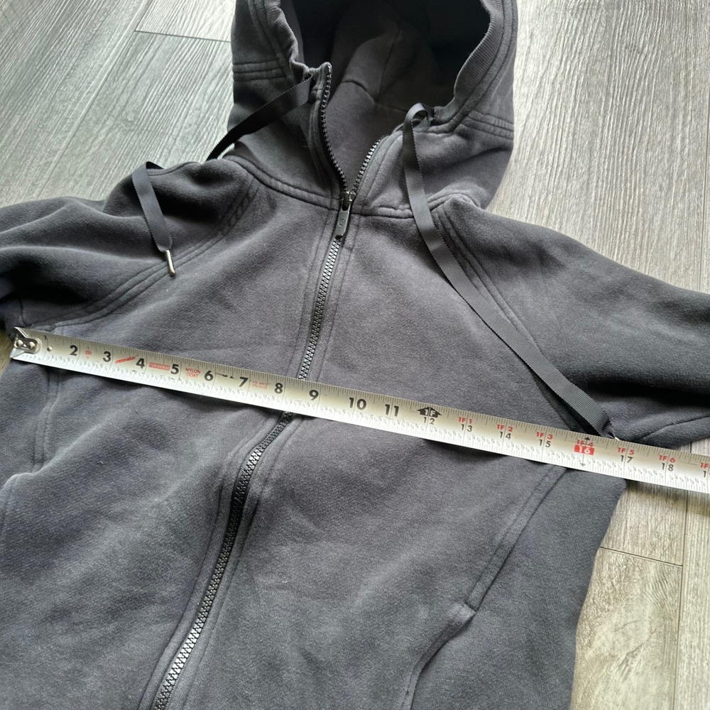 Lululemon Black Cowl neck full Zip-Up Hoodie Size 4 womens - Picture 8 of 8